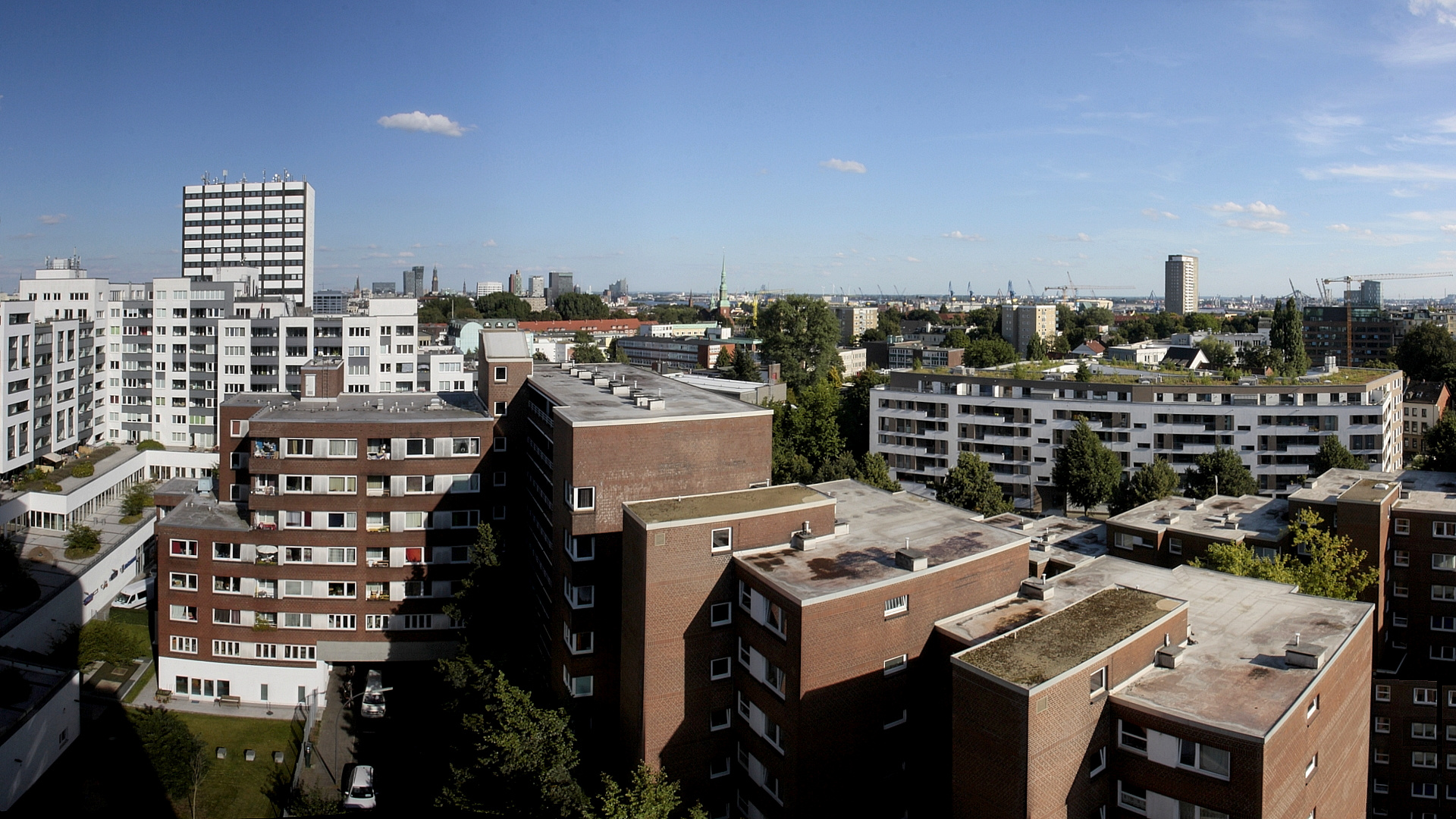 Panorama-Blick vom Ikea-Dach