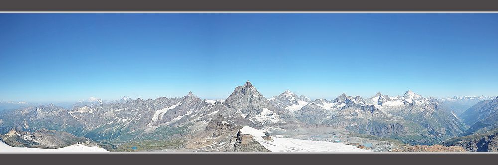 Panorama - Blick vom Kleinen Matterhorn