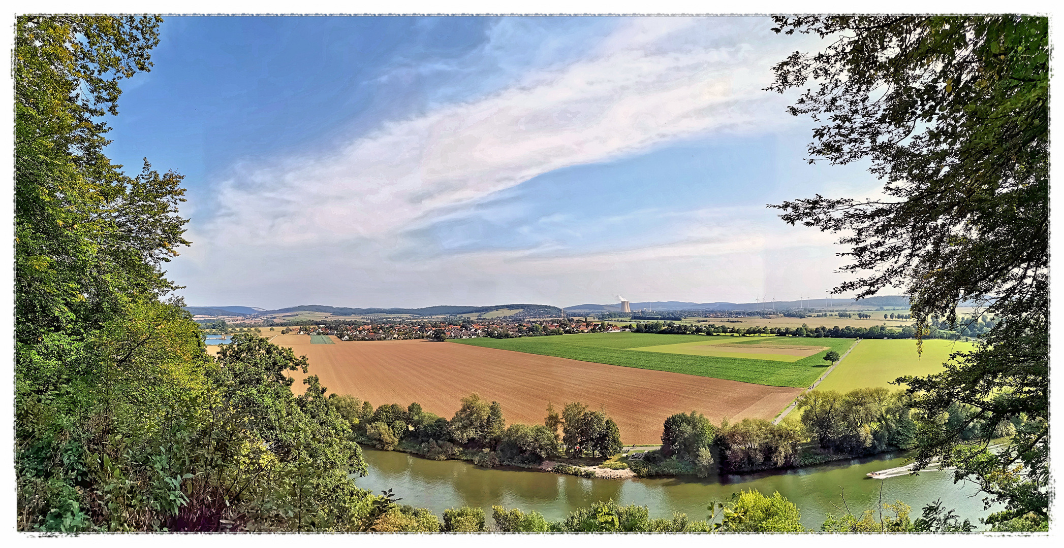 Panorama-Blick vom Ohrbergpark bei Hameln