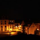 Panorama Blick von der Dachterrasse bei Nacht