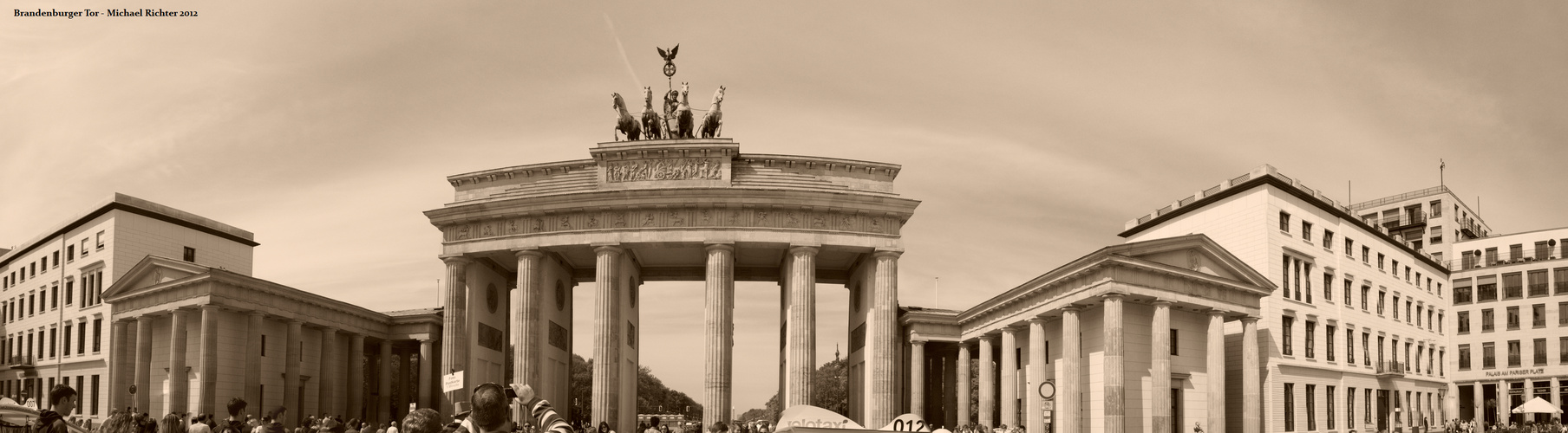 Panorama Brandenburger Tor - Sepia - April 2012