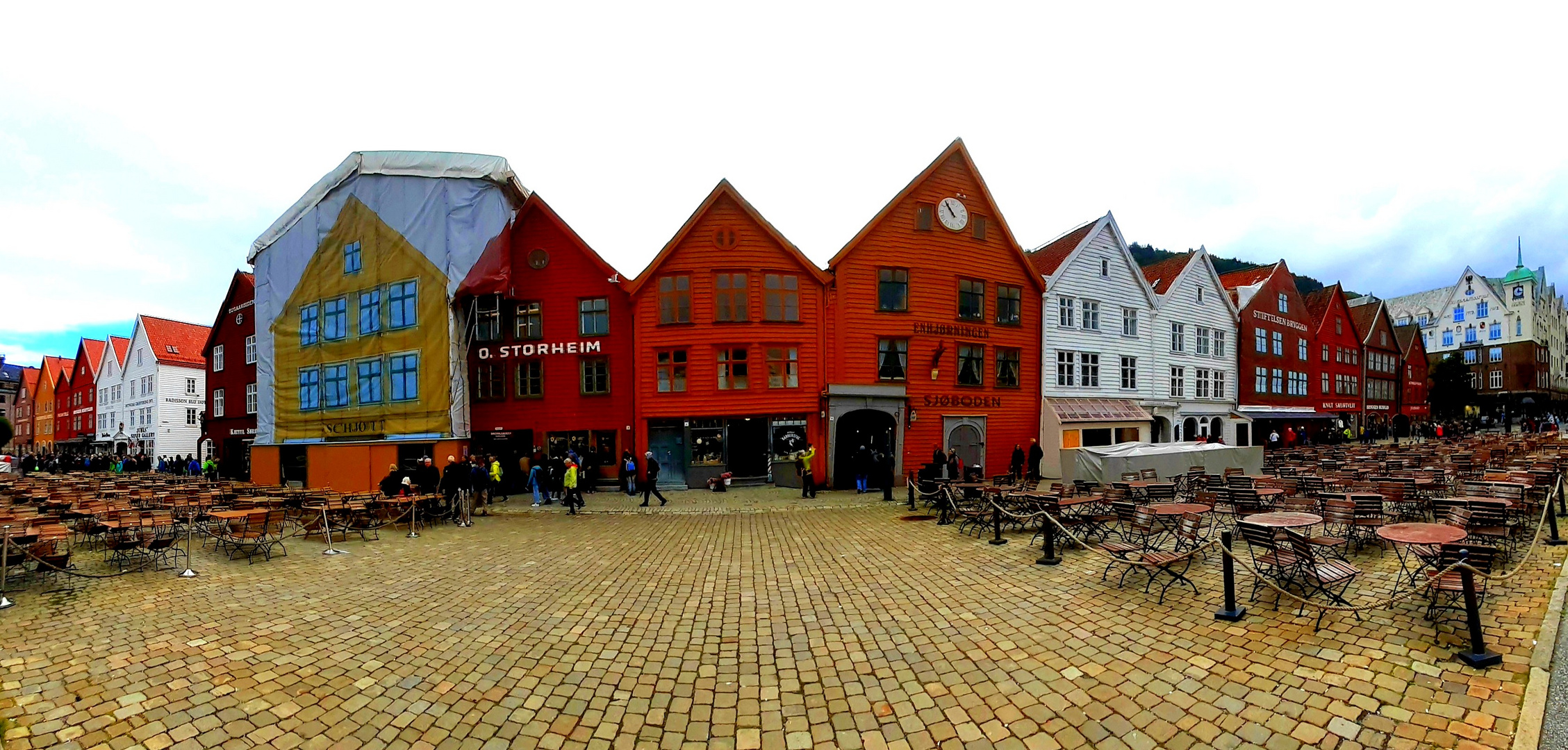 Panorama Bryggen Bergen