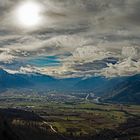 Panorama Bündner Herrschaft Richtung Chur