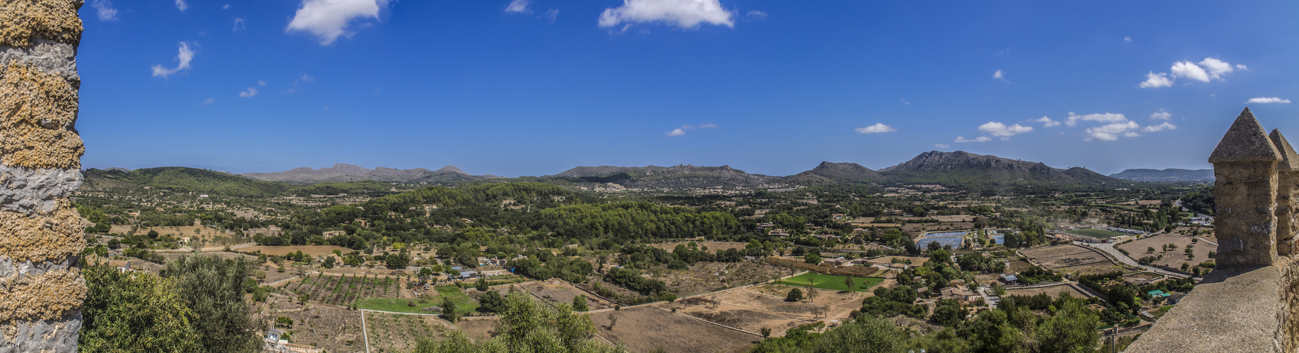 Panorama Burgzinne von Arta