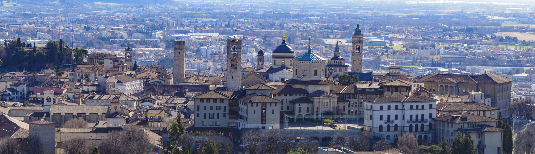 panorama citta alta Bergamo 