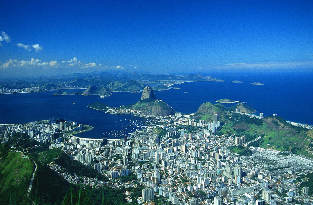 PANORAMA CORCOVADO A RIO DE JANEIRO , BRESIL