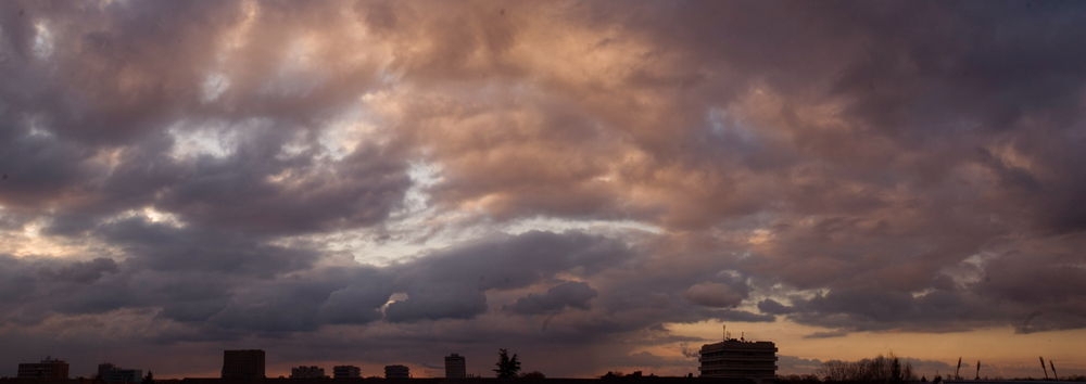 Panorama Dächer UNI Karlsruhe