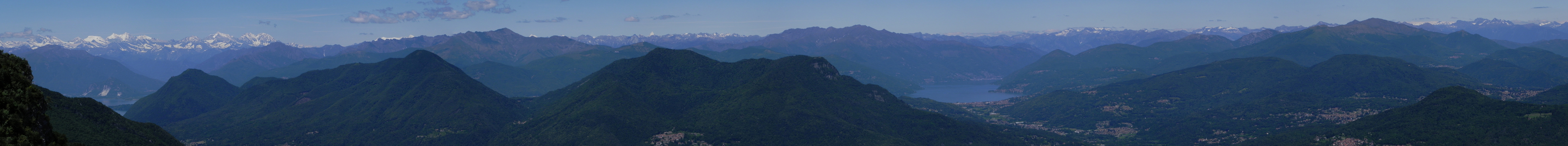 panorama dal Campo dei Fiori di Varese