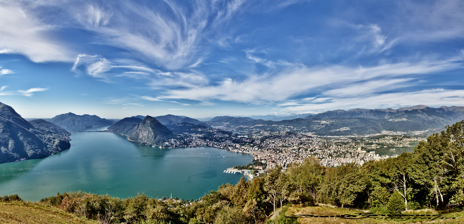 Panorama dal monte Brè