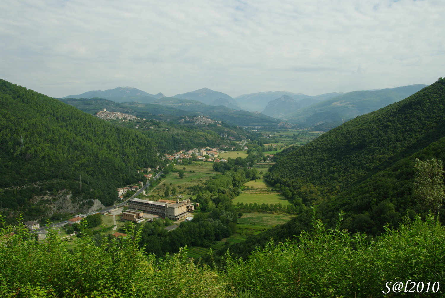 Panorama dal Monte Pennarossa - Collestatte, Collestatte Piano e Torreorsina