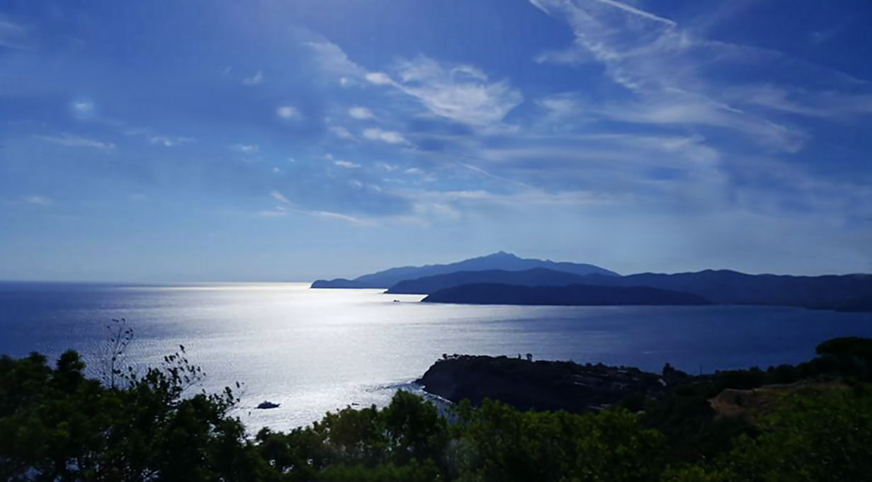 Panorama dall' isola d' Elba