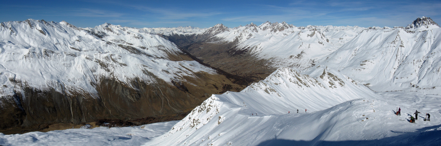 Panorama dalla cima del Ventasuso (Valle Stura, CN)