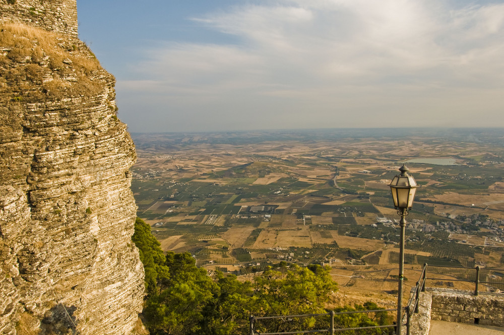 Panorama dall'alto, da erice.