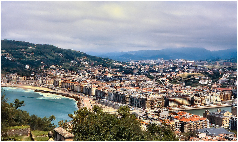 Panorama de Donostia, scattato dal Monte Urgull.