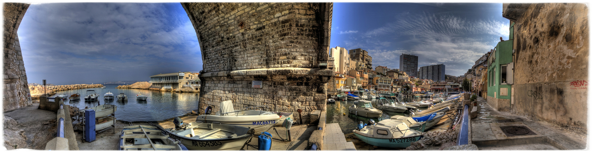 Panorama de Marseille, le vallon des auffes