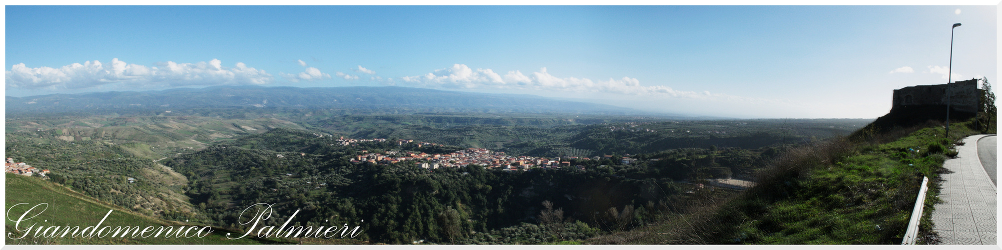 Panorama del castello di Vibo Valentia