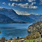 Panorama del lago di Como ( Ramo di Lecco)