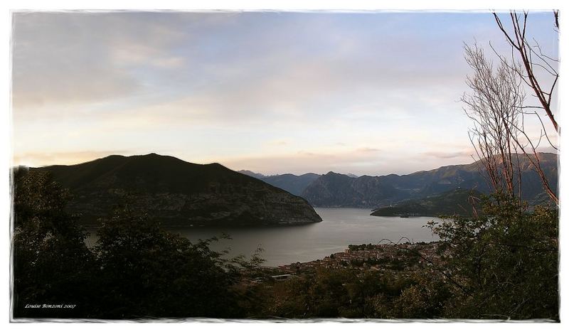 Panorama del lago d'Iseo