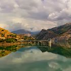 Panorama del pantano de Canales, Granada, Spain