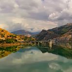 Panorama del pantano de Canales, Granada, Spain