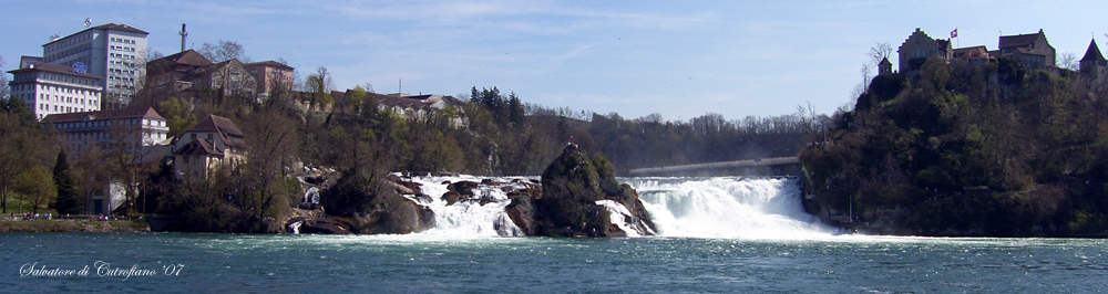 Panorama delle cascate di Sciaffusa