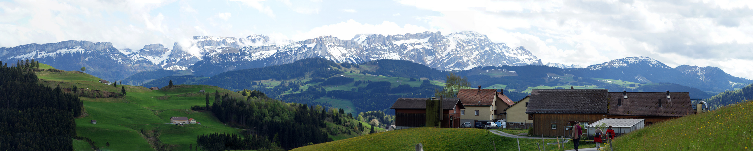 Panorama der Apenzeller Alpen