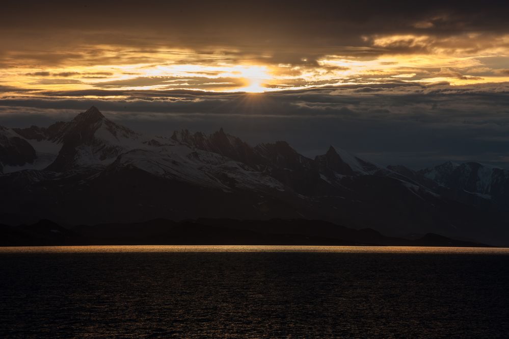 Panorama der Berge, Spitzbergen