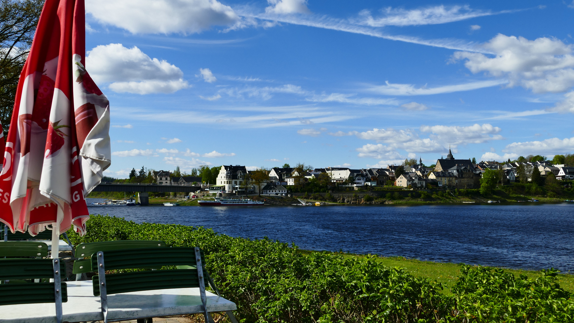 Panorama der Bleilochtalsperre- Blick vom Strandkaffee