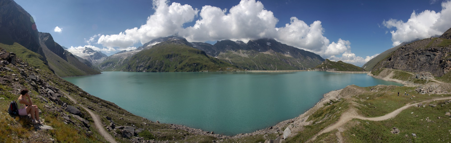 Panorama der Hochgebirgsstauseen Kaprun