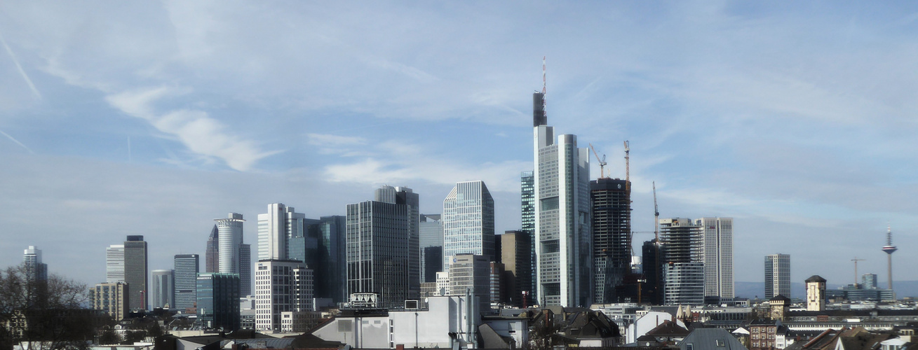 Panorama der Hochhäuser Frankfurt a.Main