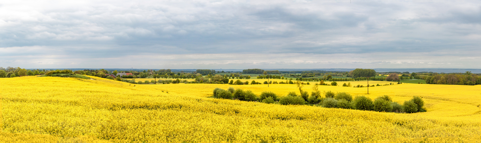 Panorama der ländlichen Region vor der Ostsee in Nordwest-Mecklenburg