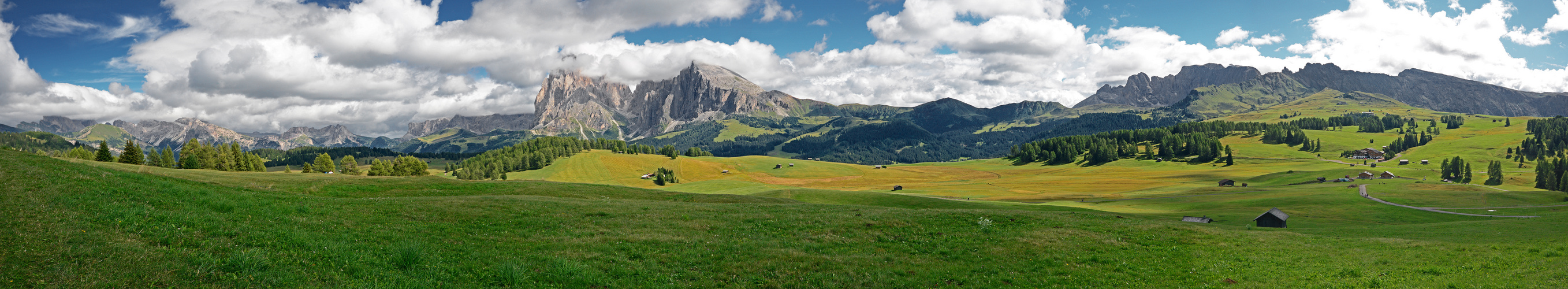 Panorama der Seiser Alm