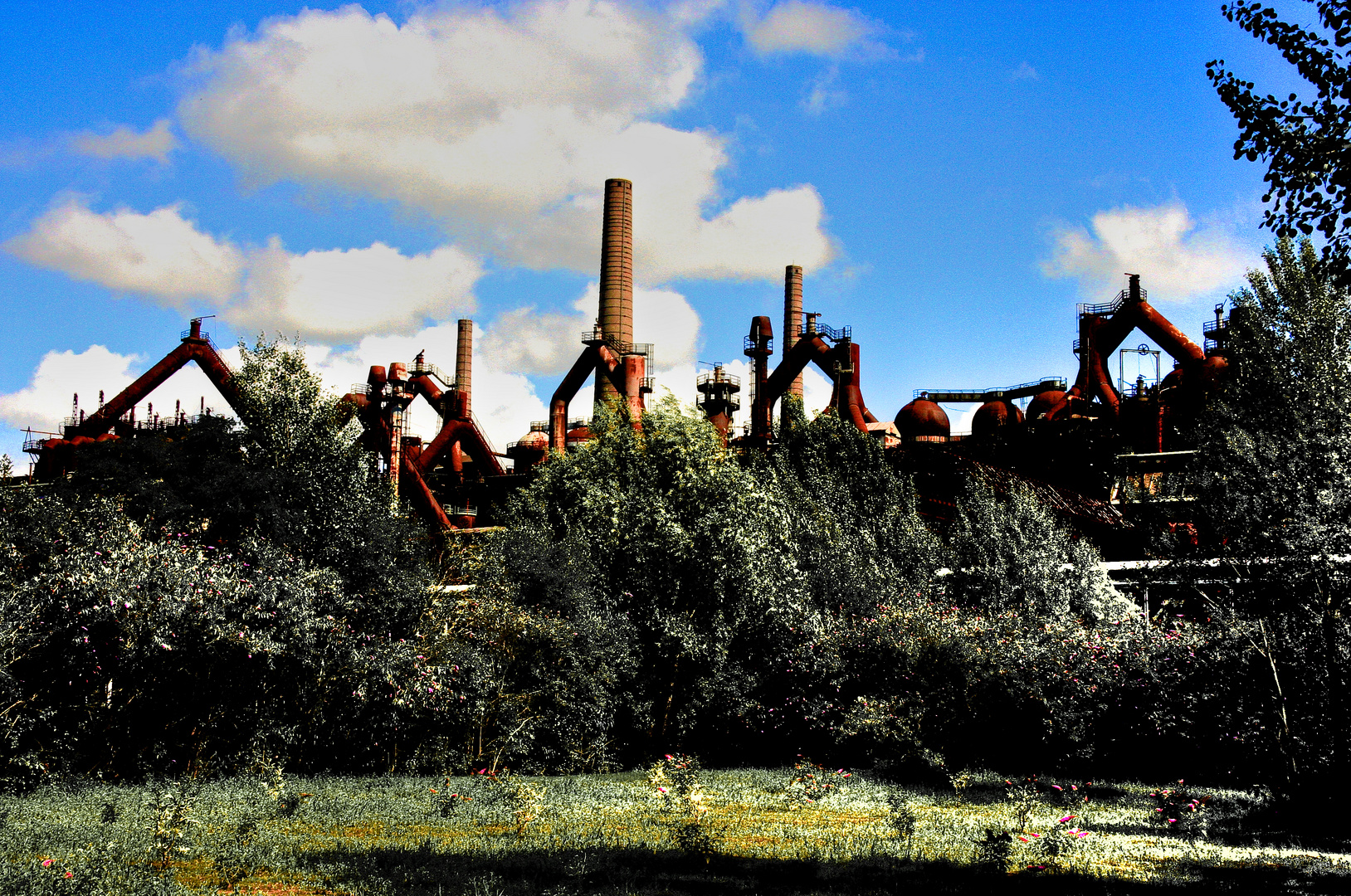 Panorama der Völklinger Hütte 2009; Weltkulturerbe der UNESCO