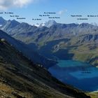 Panorama der Walliser Alpen vom Corne de Sorebois