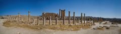 Panorama des Artemis-Tempels von Jerash (Jordanien)