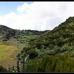 Panorama des Kraters des Mt. Gahinga Vulkans, Uganda