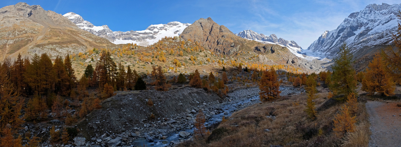 Panorama des Lötschentals