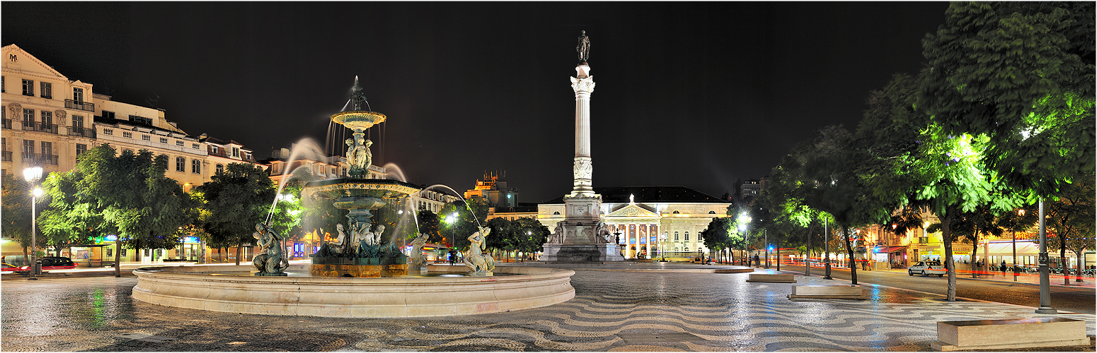 Panorama des Praca de Rossi Lissabon