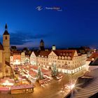 Panorama des Regensburger Christkindlsmarkt im Überblick