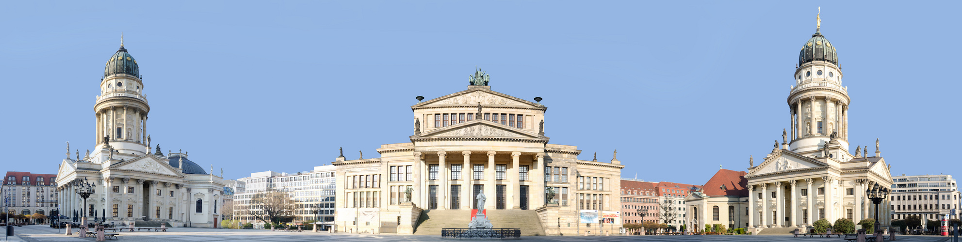 Panorama des schönsten Platzes von Berlin "Gens d'armes marché"