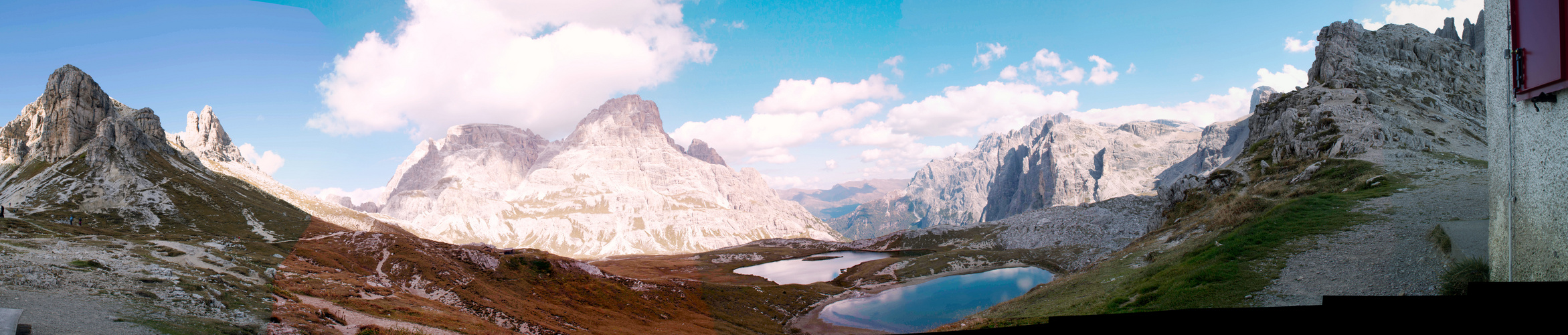 Panorama Drei Zinnen Hüte