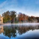 Panorama du chateau de la Reine Blanche aux Etangs de Commelles