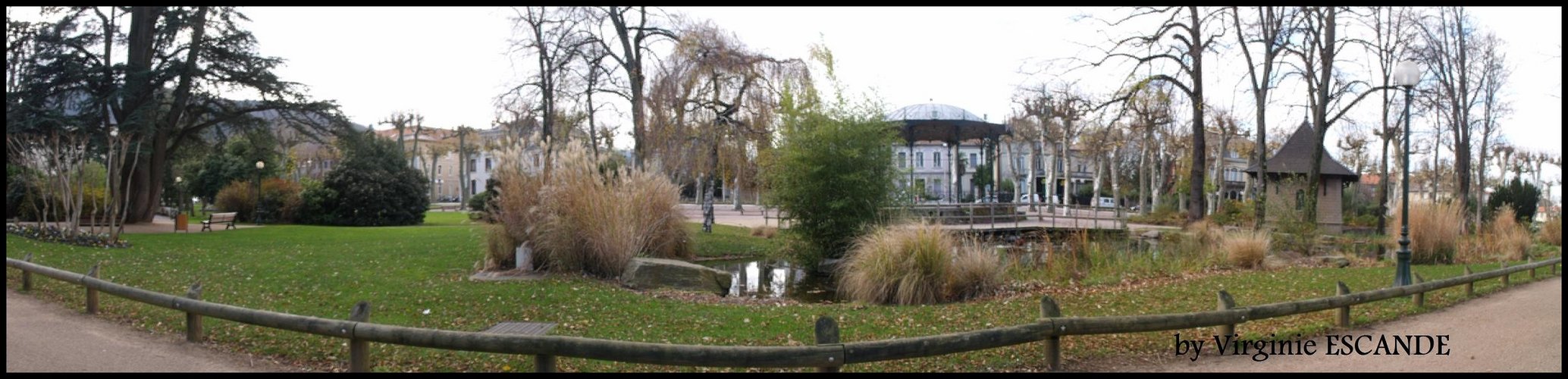 Panorama du jardin des Promenades à Mazamet