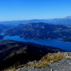 Panorama du lac de Serre-Ponçon vu du Pic de Morgon (2324m.) 