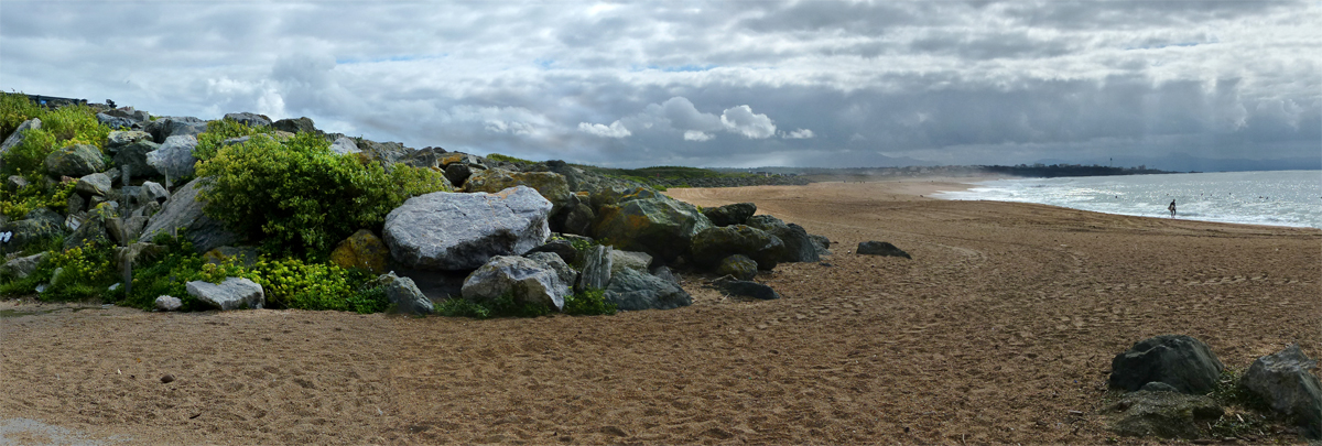 panorama d'une plage d'Anglet