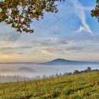 Panorama einen kleinen Nebellandschaft