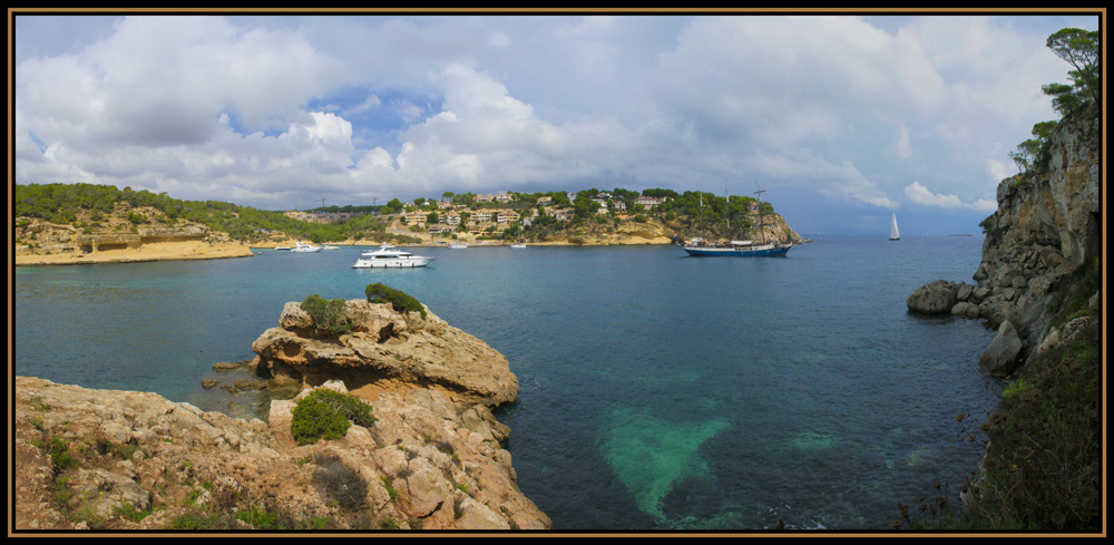 Panorama einer Bucht auf Mallorca