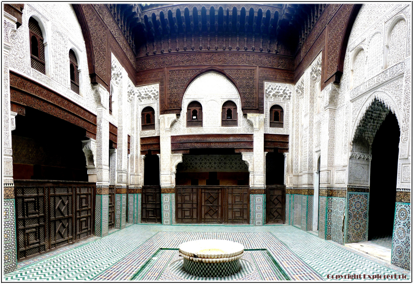 Panorama eines Palasts in Meknes