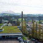 Panorama Eisenbahnbrücke Herisau mit Säntis im Hintergrund