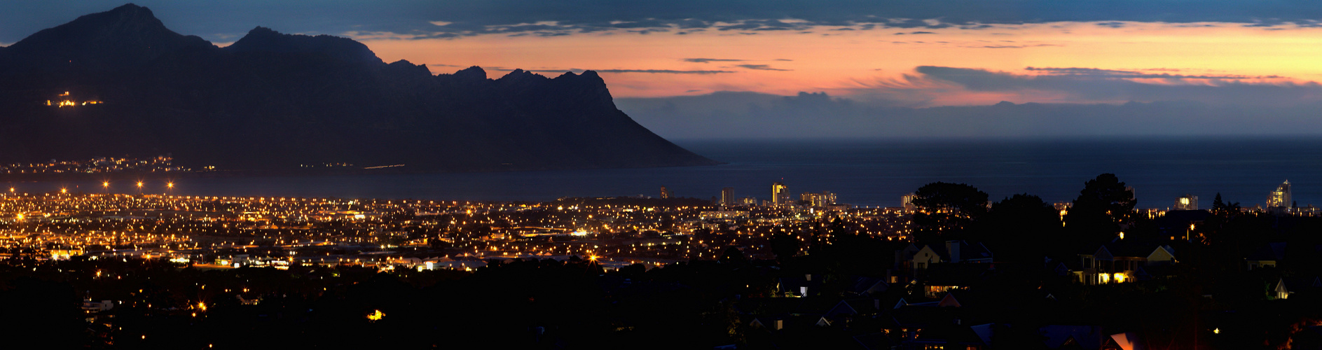 Panorama - False Bay, Südafrika ...